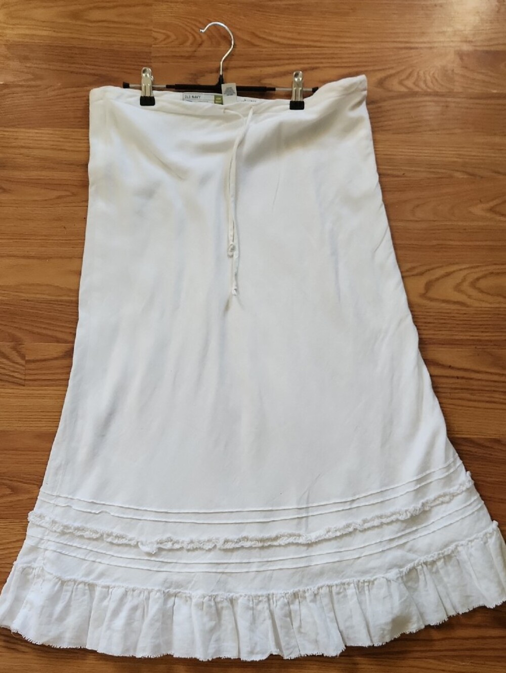 Old Navy 100% Linen Low Waist Women's Long Skirt Sz 4